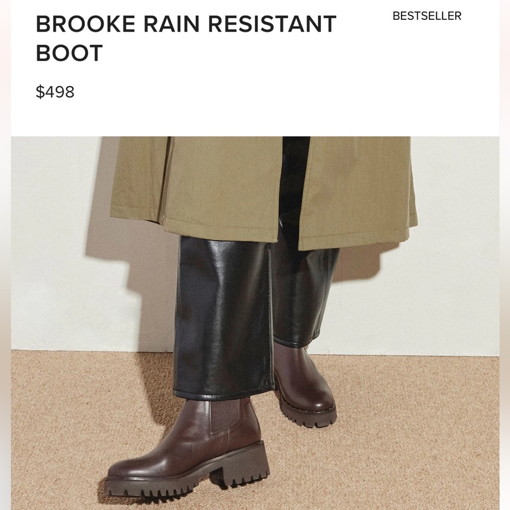 Freda Salvador Brooke Boots - Dark Brown Calf Water Resistant